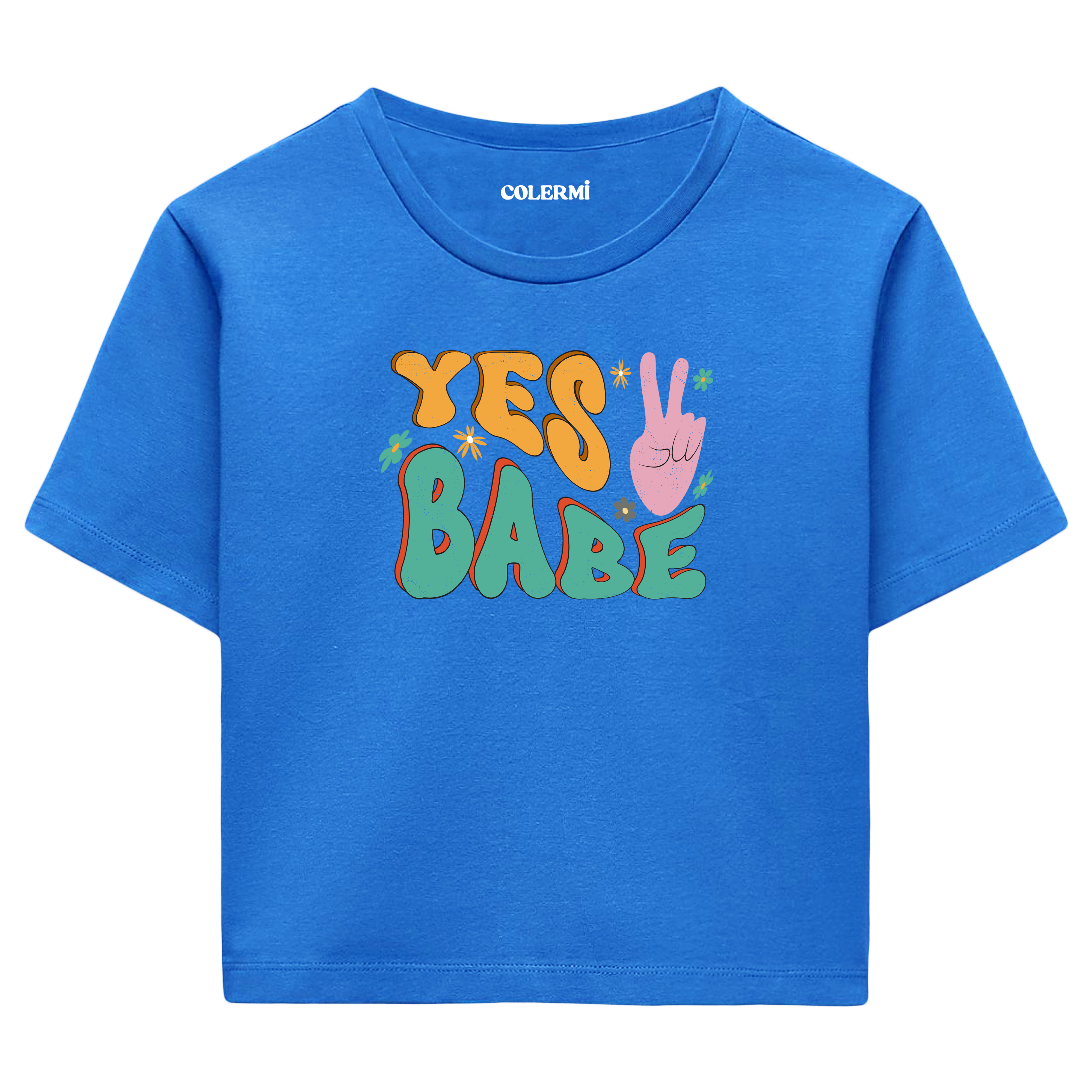 Colermi Yes Baby Crop Top - Cesur ve Enerjik Tasarım Modern Tarz