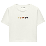 Crop T-Shirt - Kahve Tonları
