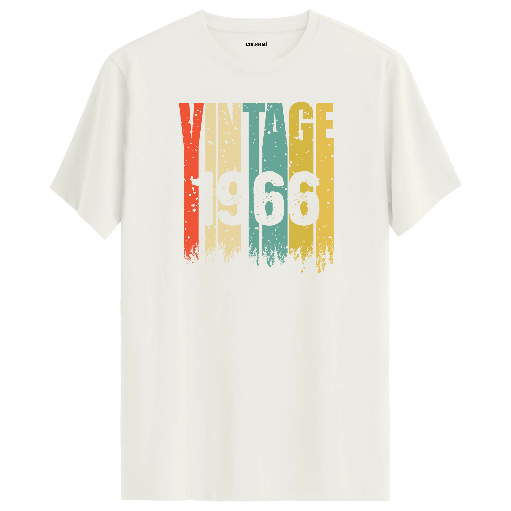 1966 nostaljisini yansıtan vintage t-shirt, retro tarzı sevenler için.
