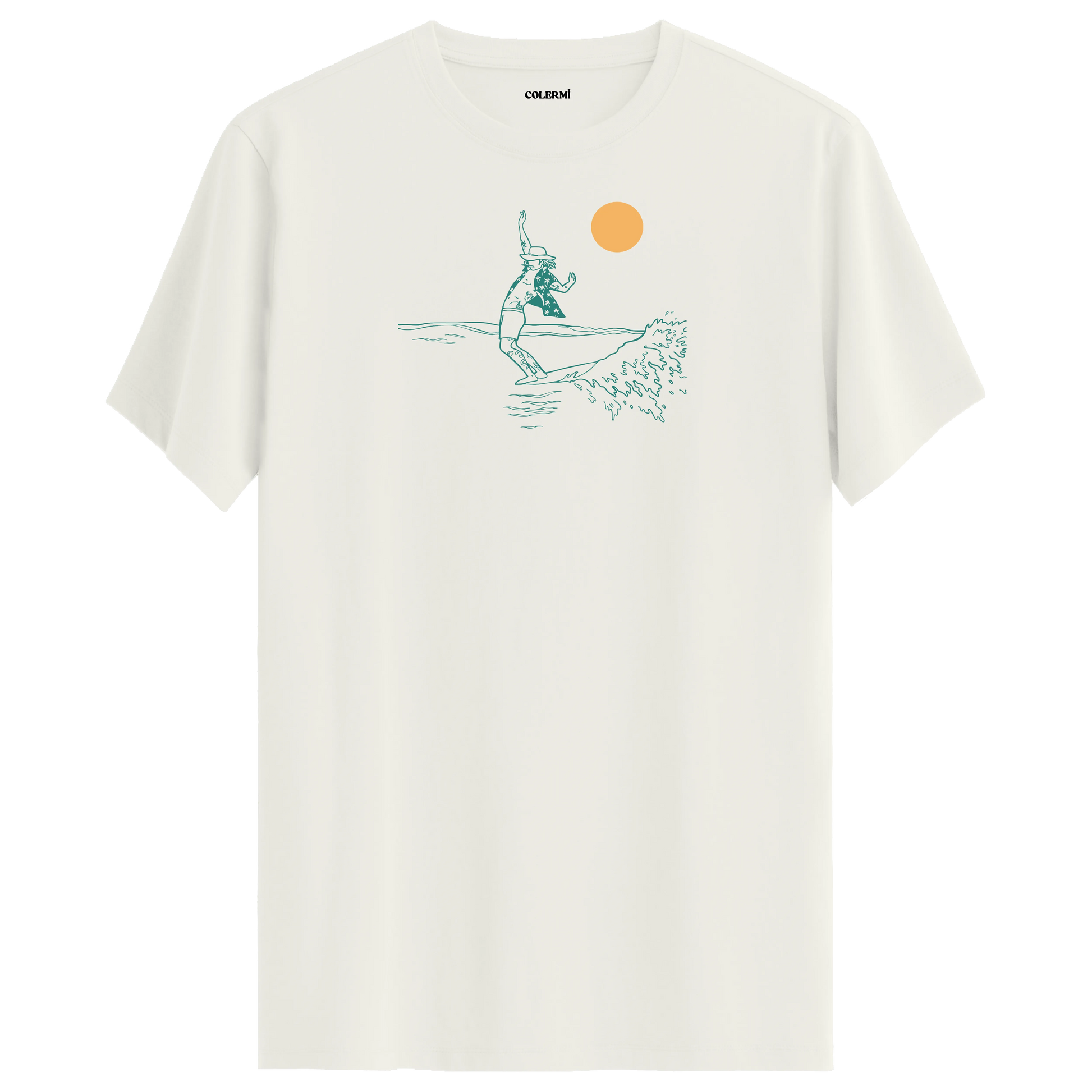Güneş Altında Surf T-shirt görsel 5 | Colermi