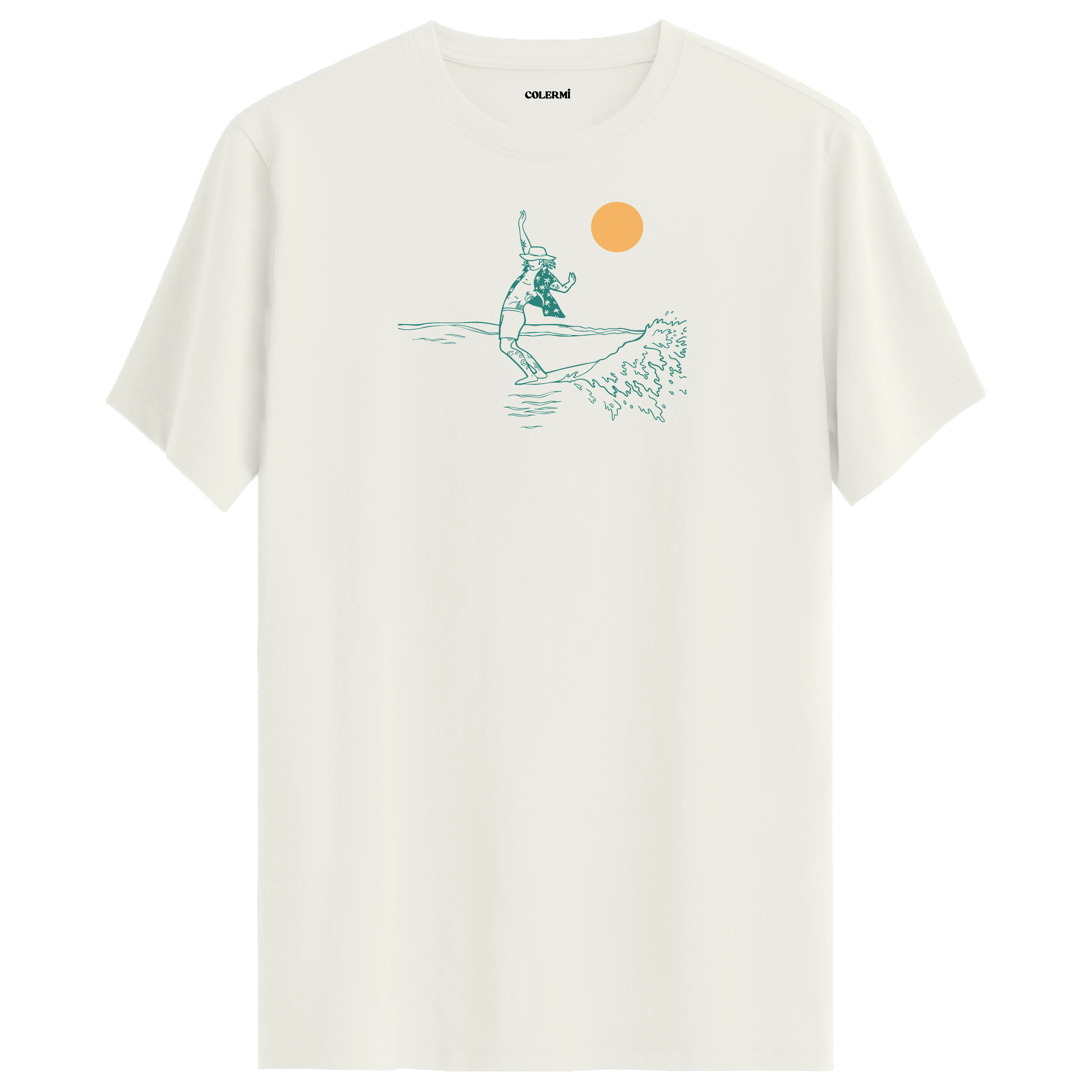 Güneş Altında Surf T-shirt görsel 5 | Colermi