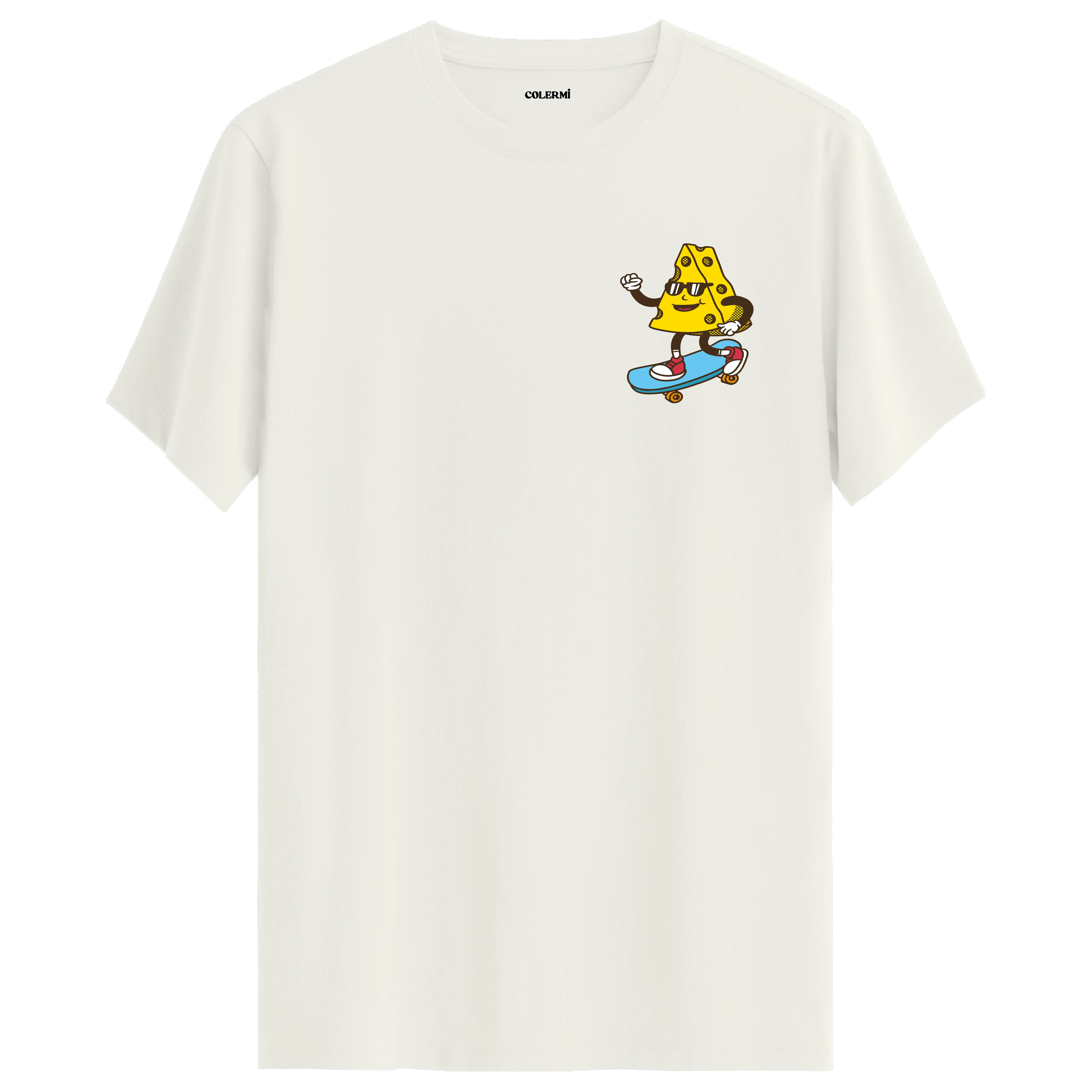 Skateboard Cheese Crew Neck T-Shirt