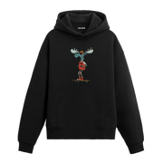 Kaykaycı Geyik Tasarımlı Hoodie