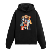 Gözlüklü Köpekler Tasarım Hoodie | Colermi