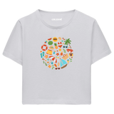 Crop T-Shirt - Neşeli Yaz Tatili