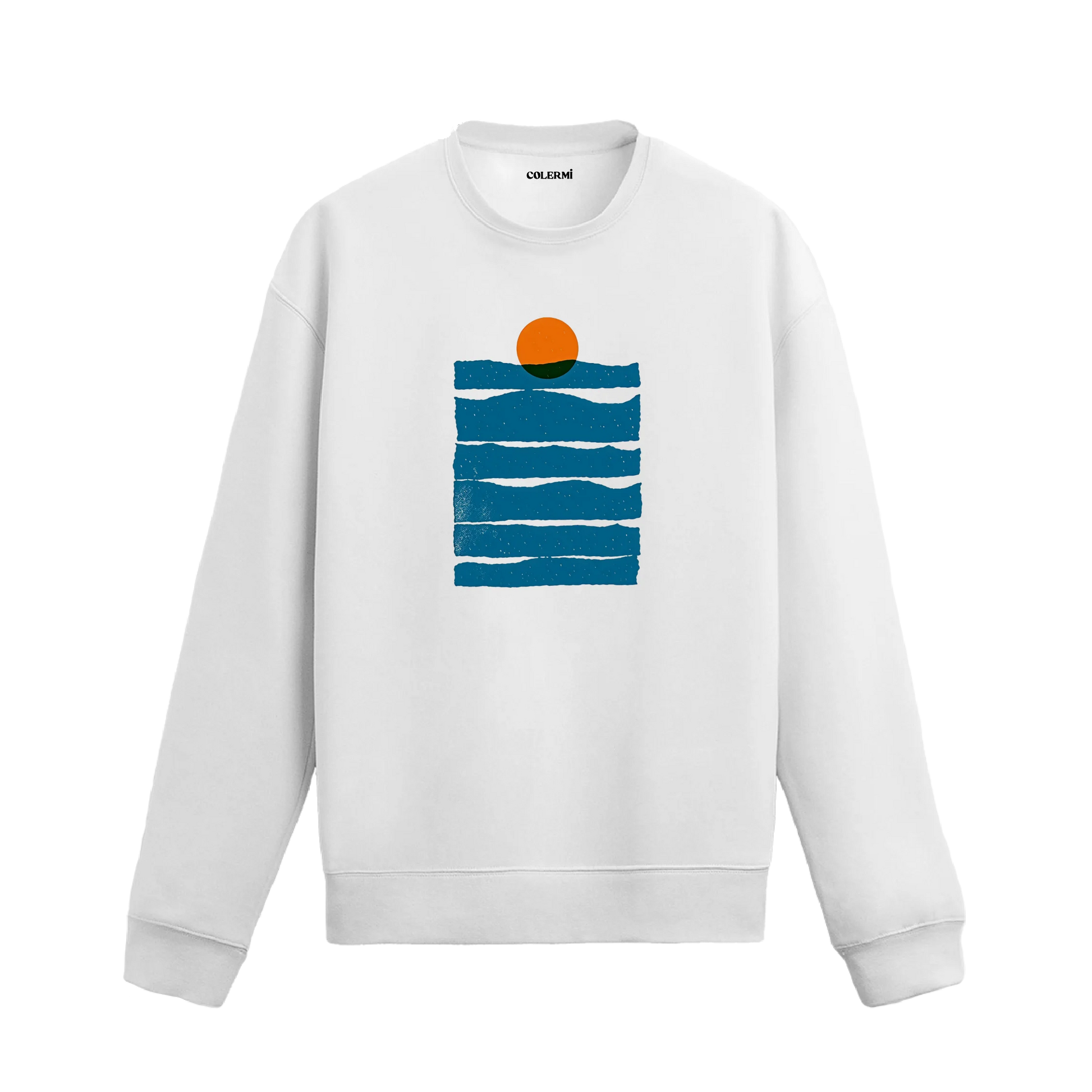 Gün Batımı Tasarımlı Sweatshirt görsel 2 | Colermi
