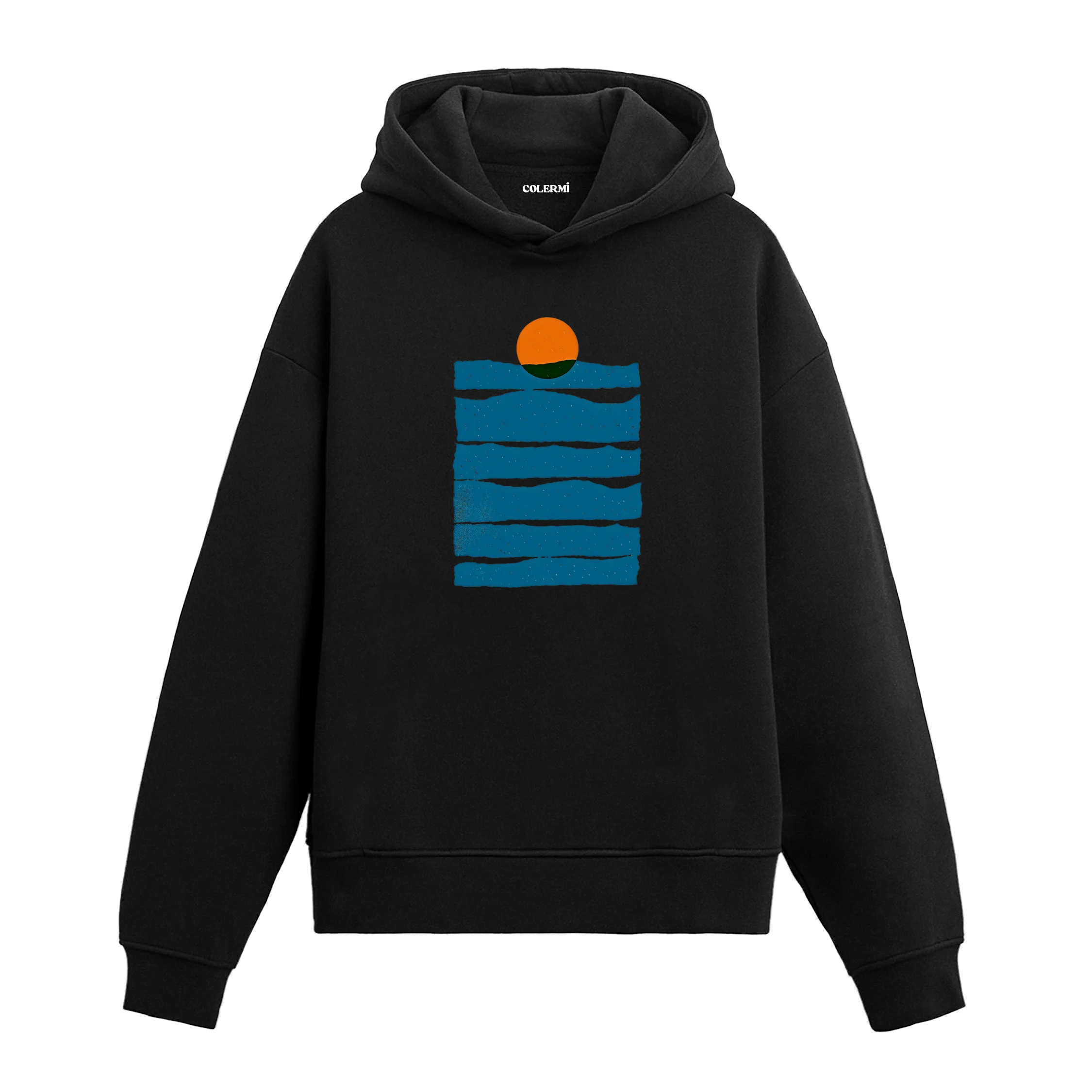 Gün Batımı Tasarımlı Hoodie | Colermi