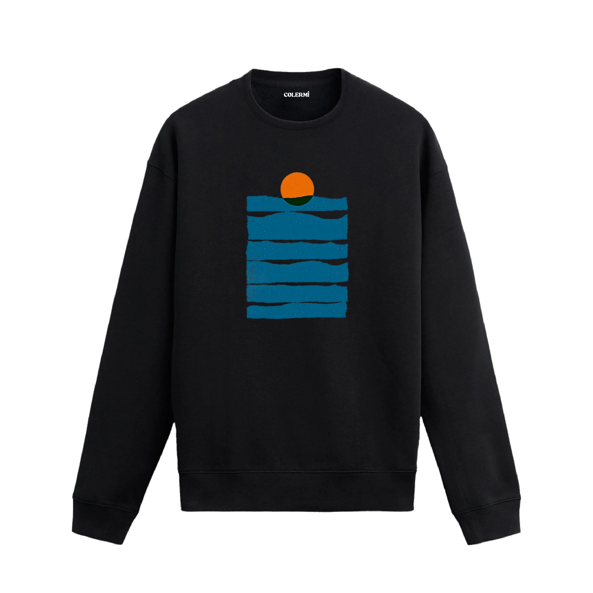 Gün Batımı Tasarımlı Sweatshirt | Colermi