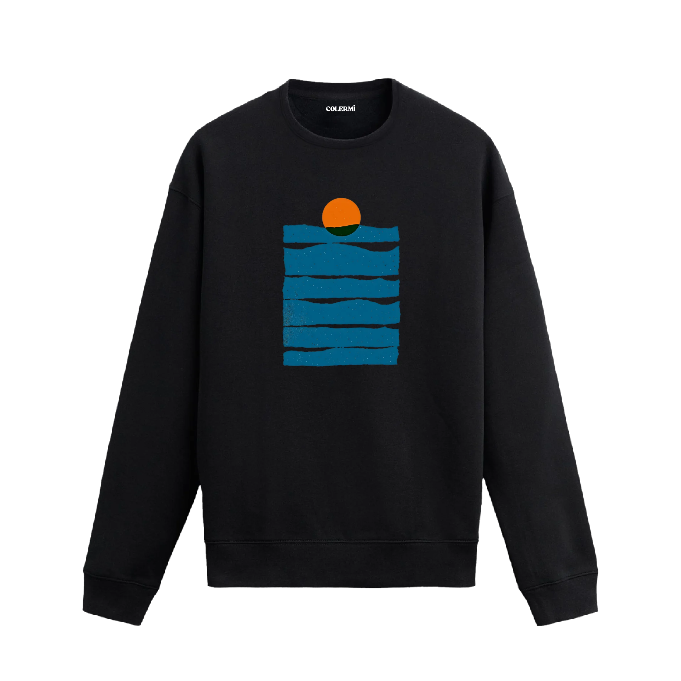 Gün Batımı Tasarımlı Sweatshirt | Colermi