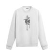 Kalem ucunda ağaç ev, kuş ve ip detaylı Colermi sweatshirt.