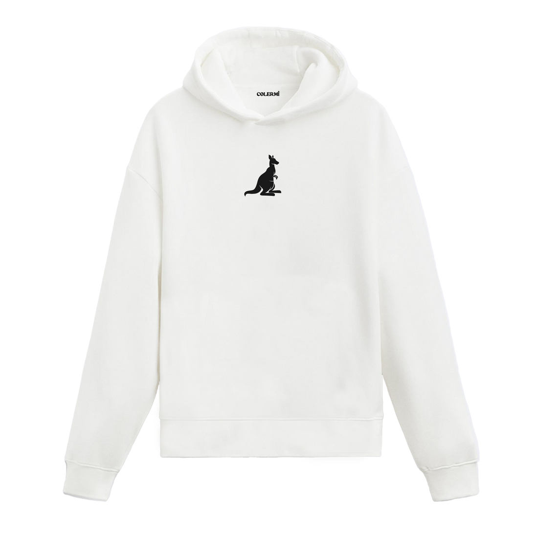 Shadow Hopper Graphic Hoodie - Minimalist Kangaroo Silhouette, Bold and Free Spirit