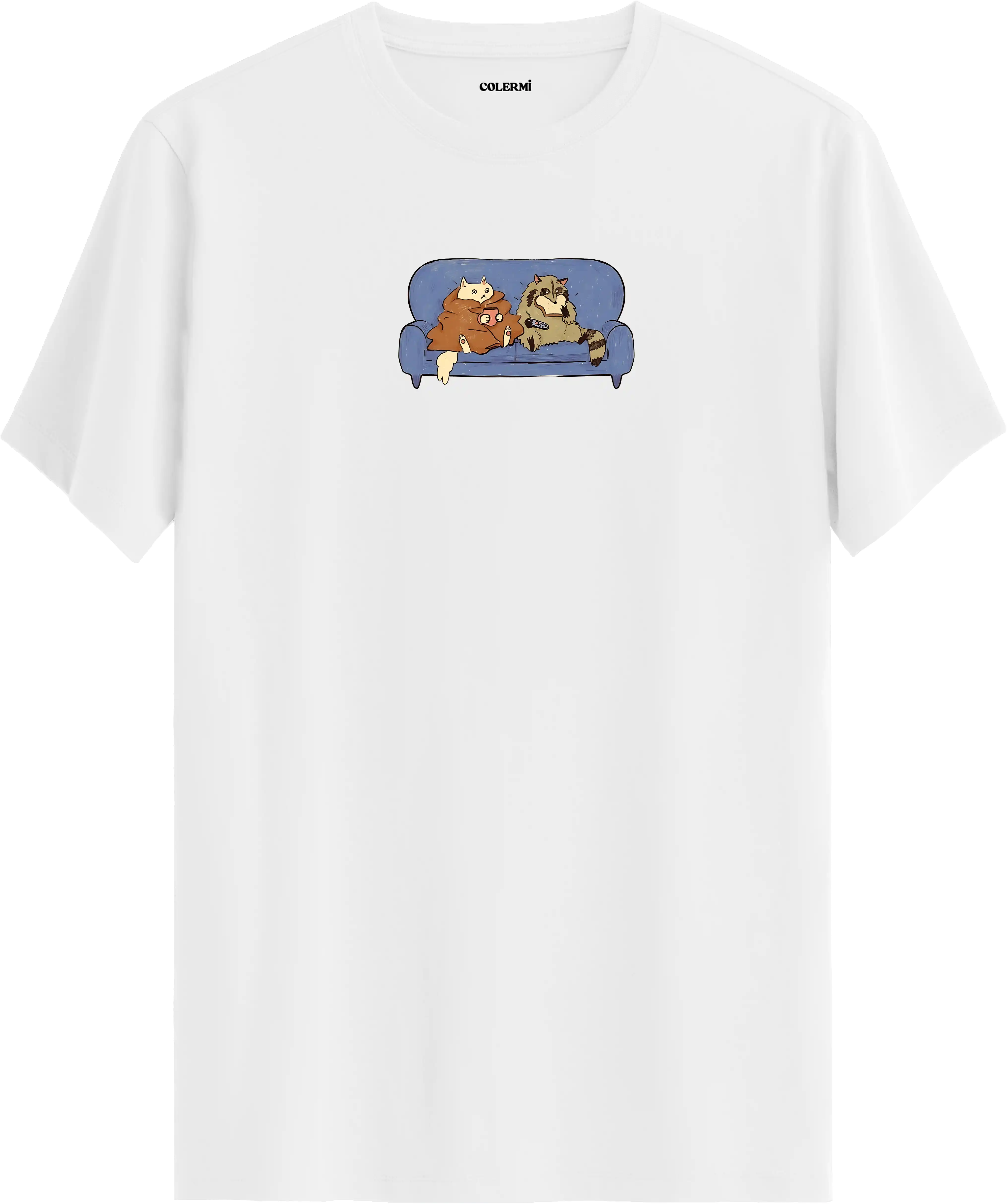 Koltuk Düşkünü Kedi Tişört