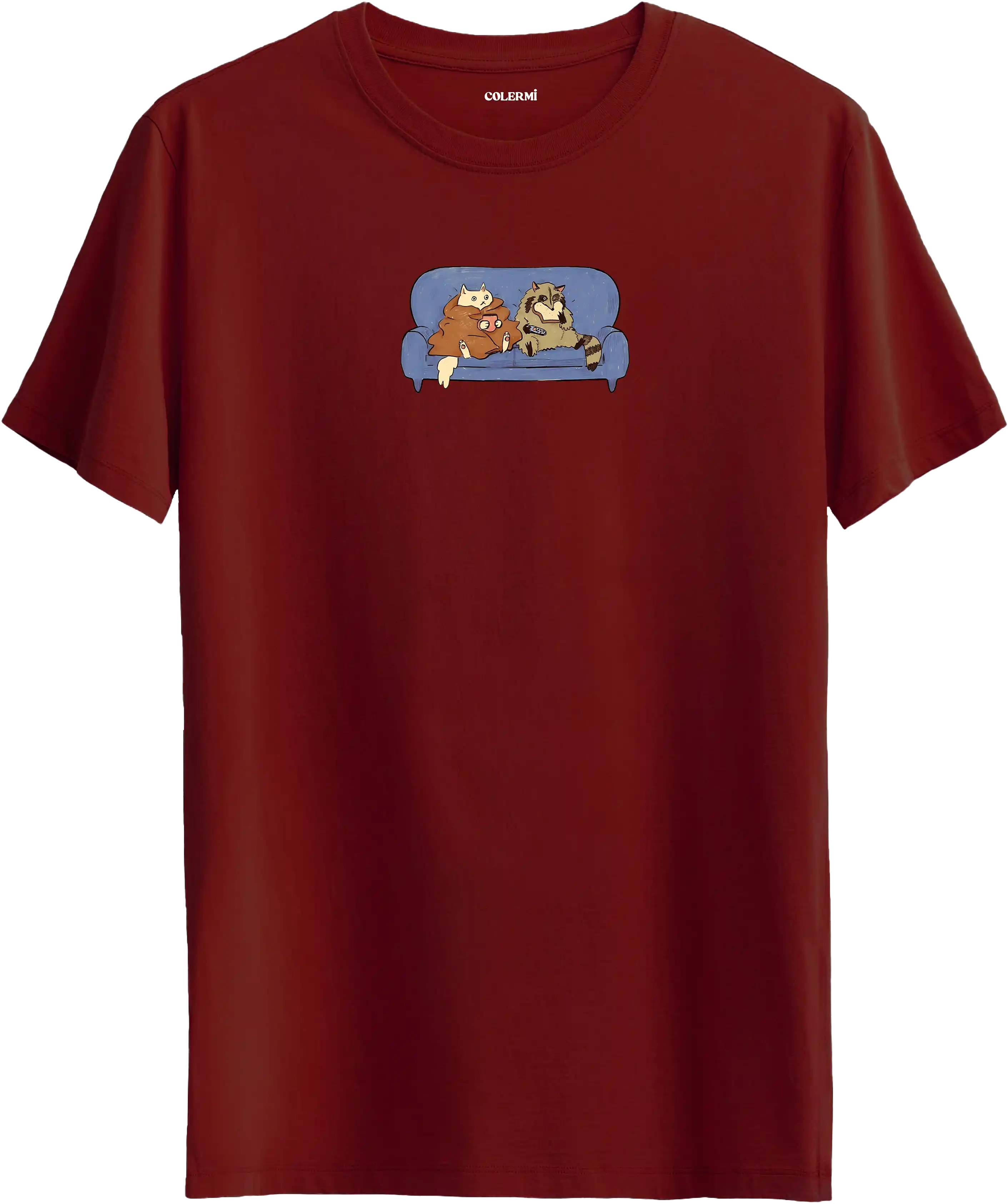 Koltuk Düşkünü Kedi Tişört