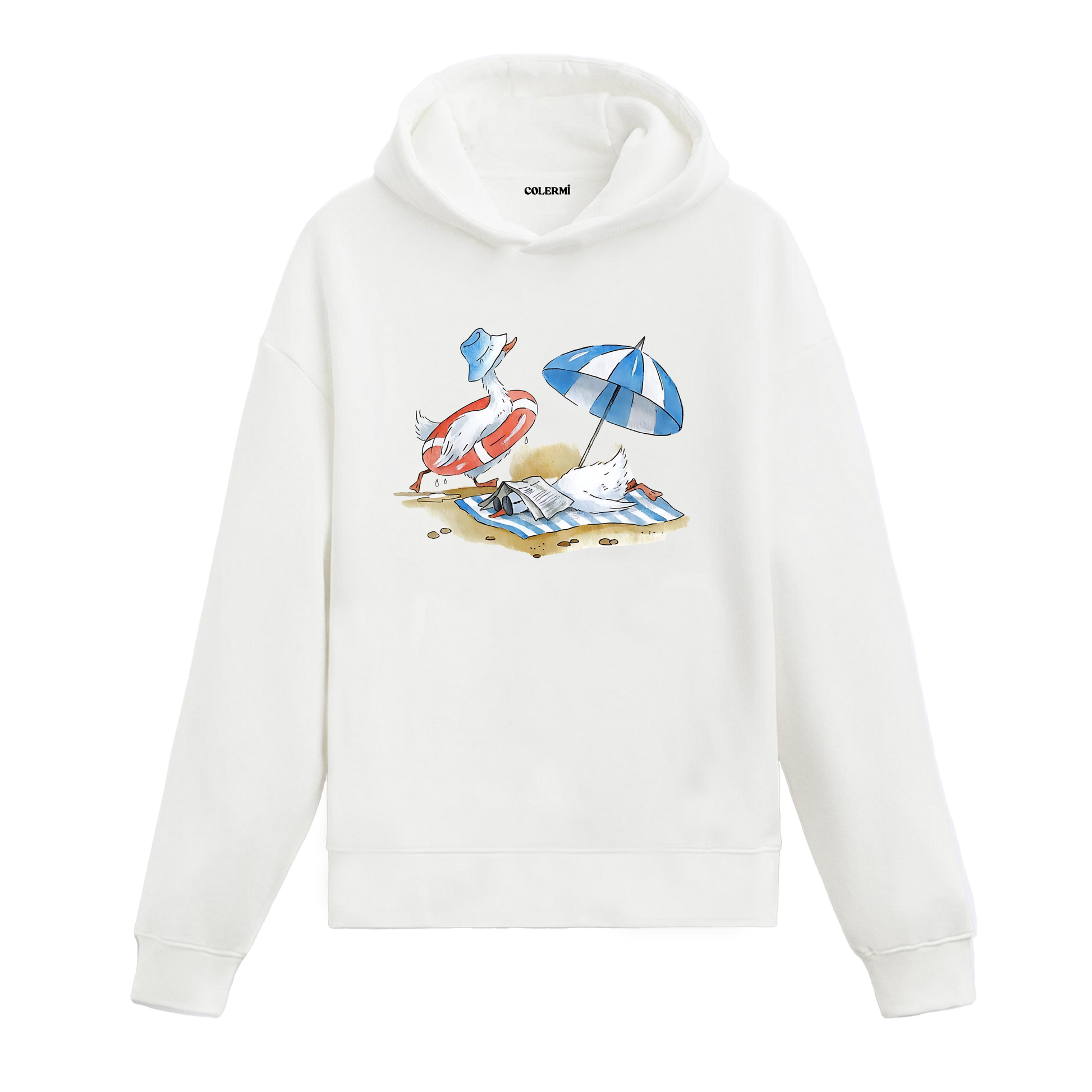 Keyifçi Ördek Tasarım Hoodie görsel 2 | Colermi