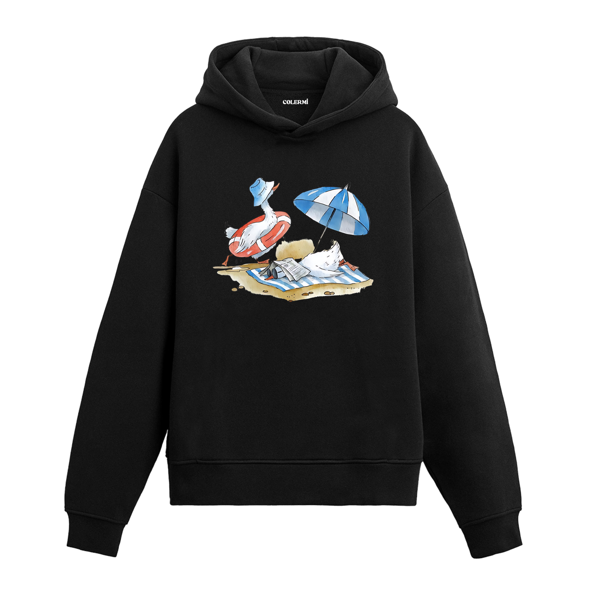 Keyifçi Ördek Tasarım Hoodie | Colermi