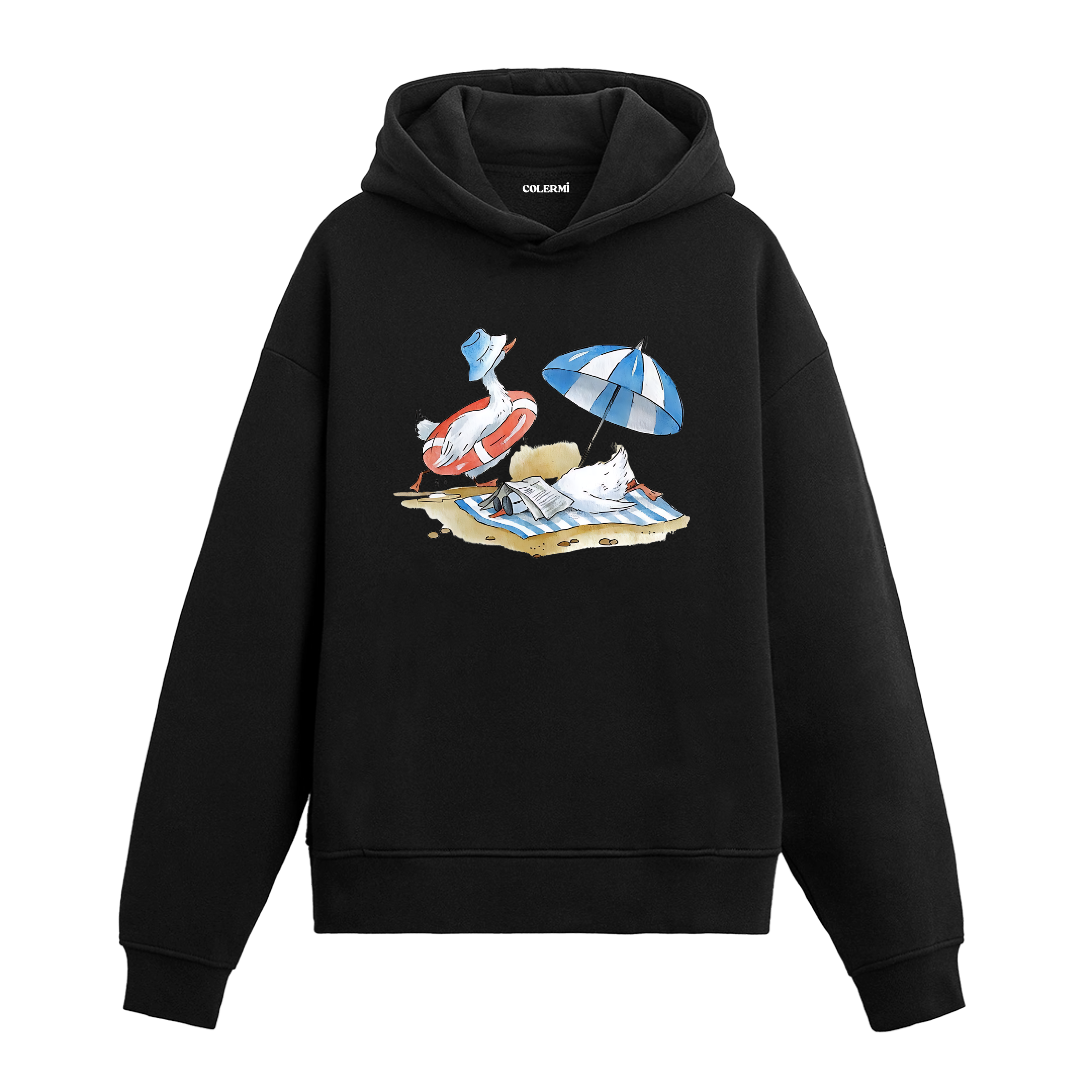 Keyifçi Ördek Tasarım Hoodie | Colermi