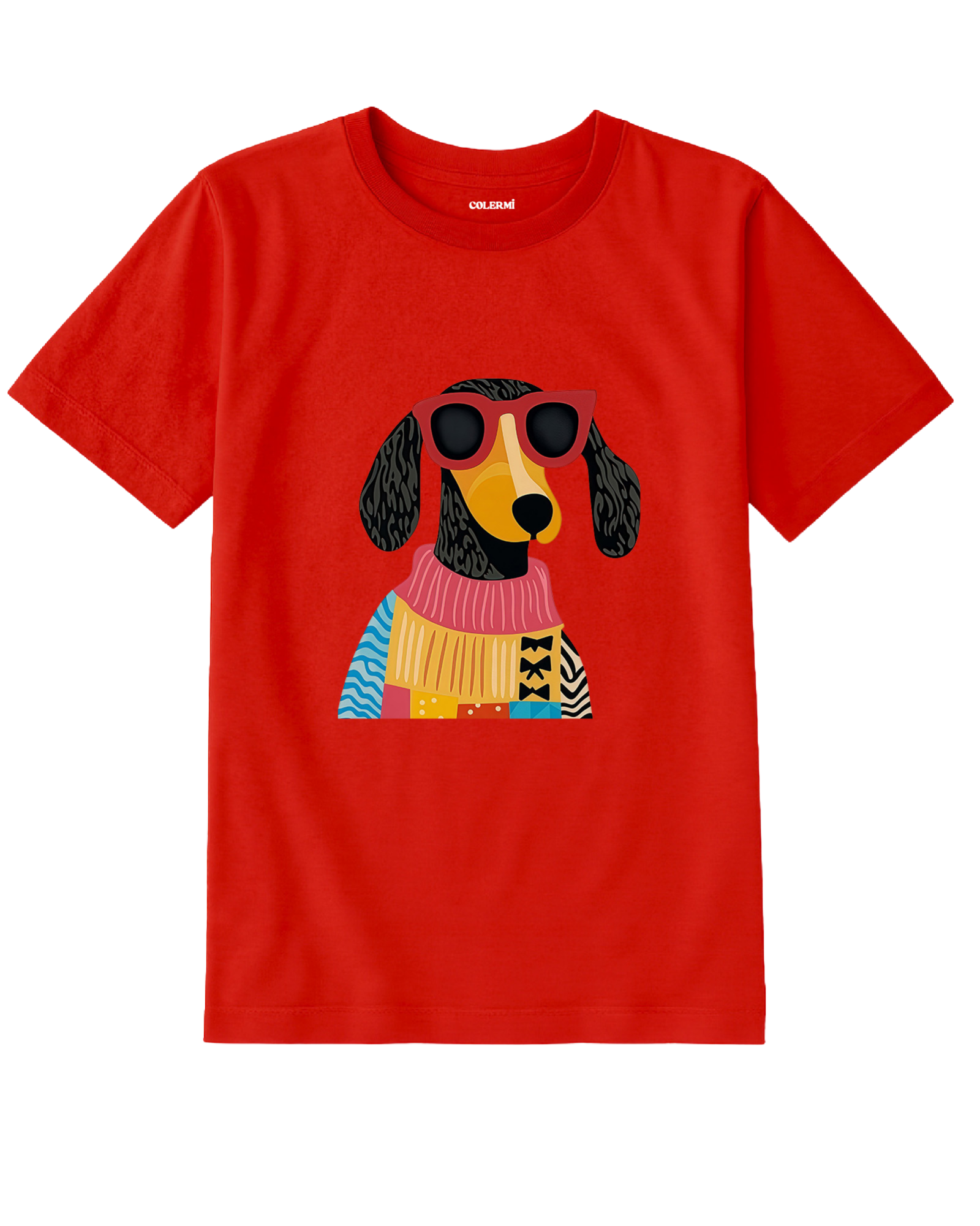 Çocuk Tişört – Gözlüklü Köpek Tasarımı görsel 6 | Colermi