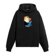Kitap Okuyan Deniz Papağanı Tasarımlı Hoodie | Colermi