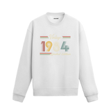 Retro tipografili Klasik Vintage 1984 Colermi sweatshirt