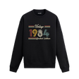 Retro tipografili Klasik Vintage 1984 Colermi sweatshirt