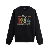 Retro tipografili Klasik Vintage 1984 Colermi sweatshirt