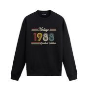 Retro tipografili Klasik Vintage 1988 Colermi sweatshirt