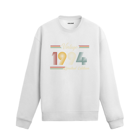 Retro yazı detaylı Klasik Vintage 1994 Colermi sweatshirt