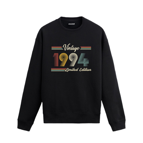 Retro yazı detaylı Klasik Vintage 1994 Colermi sweatshirt