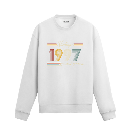 Retro tipografili Klasik Vintage 1997 Colermi sweatshirt