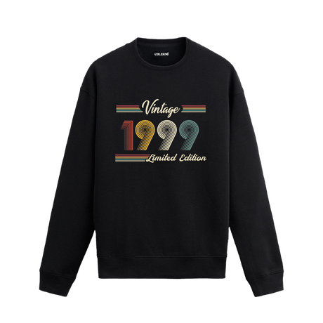 Retro tipografili Klasik Vintage 1999 Colermi sweatshirt