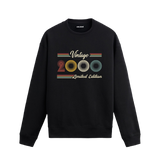 Retro çizgili Klasik Vintage 2000 Limited Edition Colermi sweatshirt