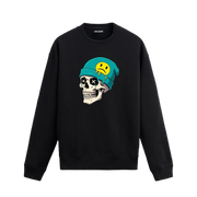 Sokak Temalı Kurukafa Tasarımlı Sweatshirt | Colermi