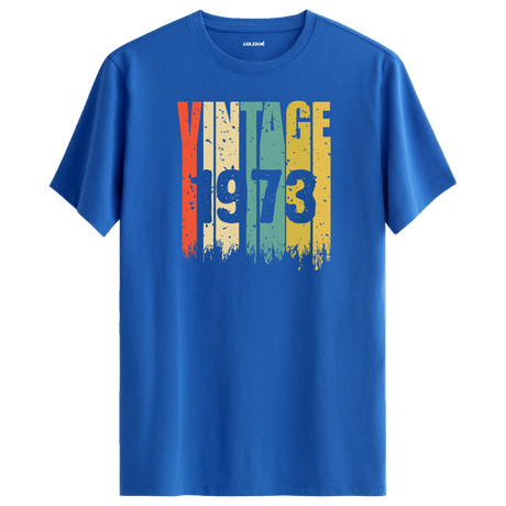 1973’ün nostaljik ruhunu yansıtan vintage t-shirt, zamansız retro moda severler için özenle tasarlandı.