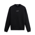 Siyah sweatshirt üzerinde göğüs kısmında beyaz "HOPE" yazısı ve üzerinde uçan küçük kuş figürleri bulunan minimal tasarım.