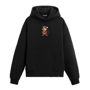 Neşeli fare baskılı hoodie – renkli ve enerjik karakter tasarımı