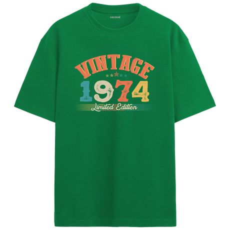 Vintage Oversized T-Shirt - Echo 1974 | Retro Classic Design