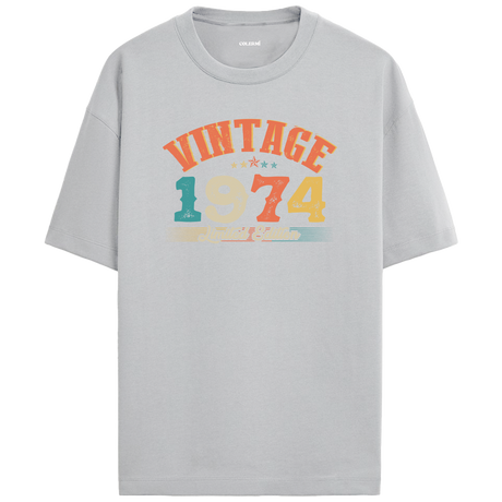 Vintage Oversized T-Shirt - Echo 1974 | Retro Classic Design