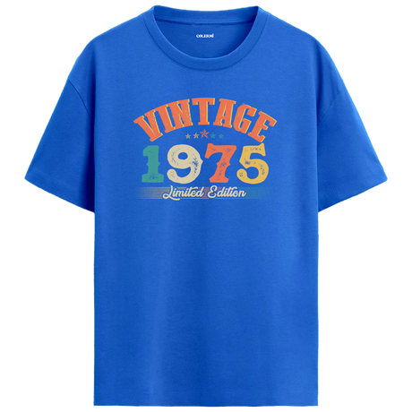 Vintage Crew Neck Oversized T-Shirt - Echo 1975