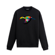 Pop Art Tukan Baskılı Sweatshirt - Tropik Tasarım