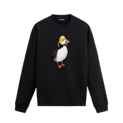 Şapkalı Deniz Papağanı Tasarımlı Sweatshirt