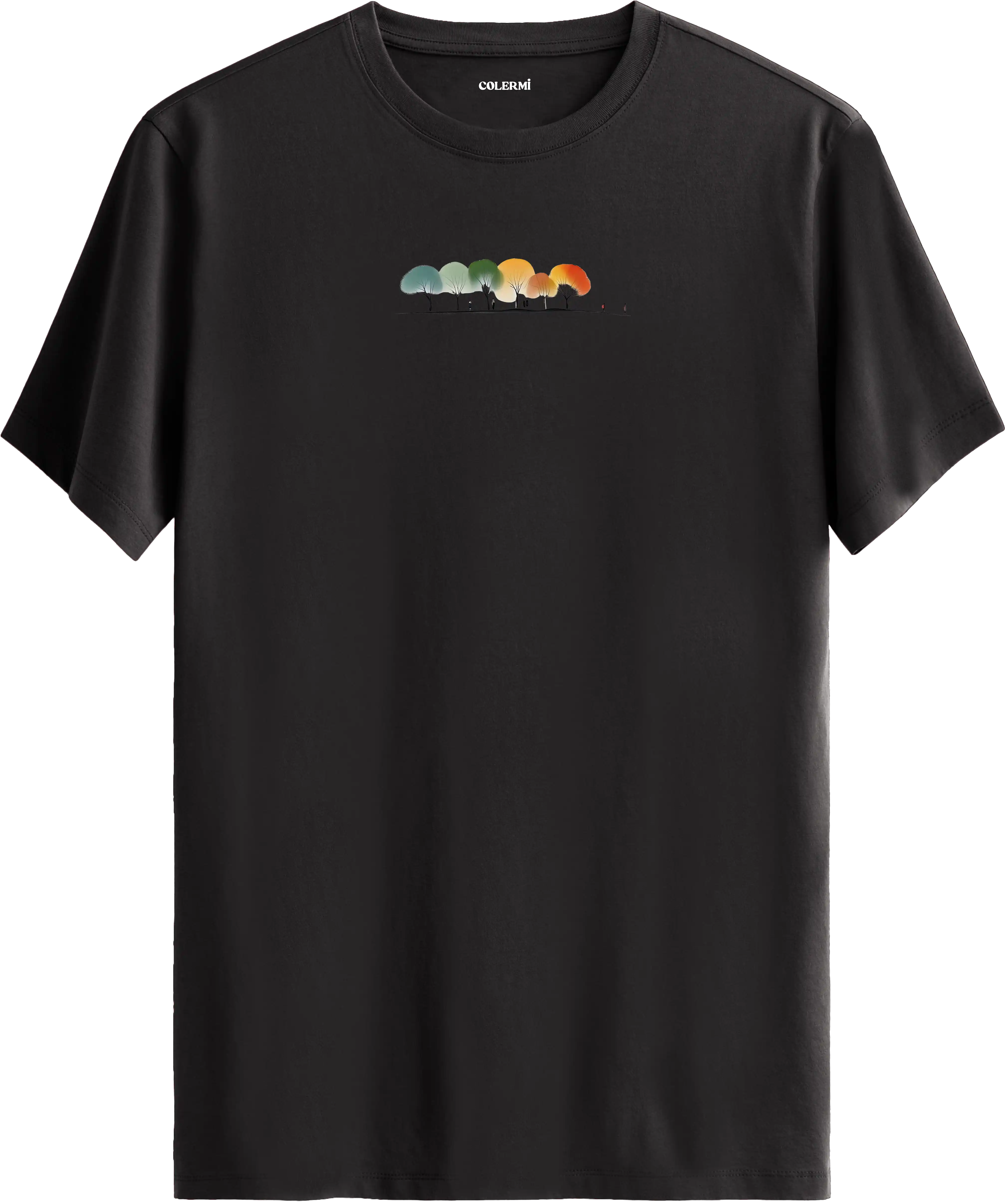 Renkli Ağaçlar Tişört