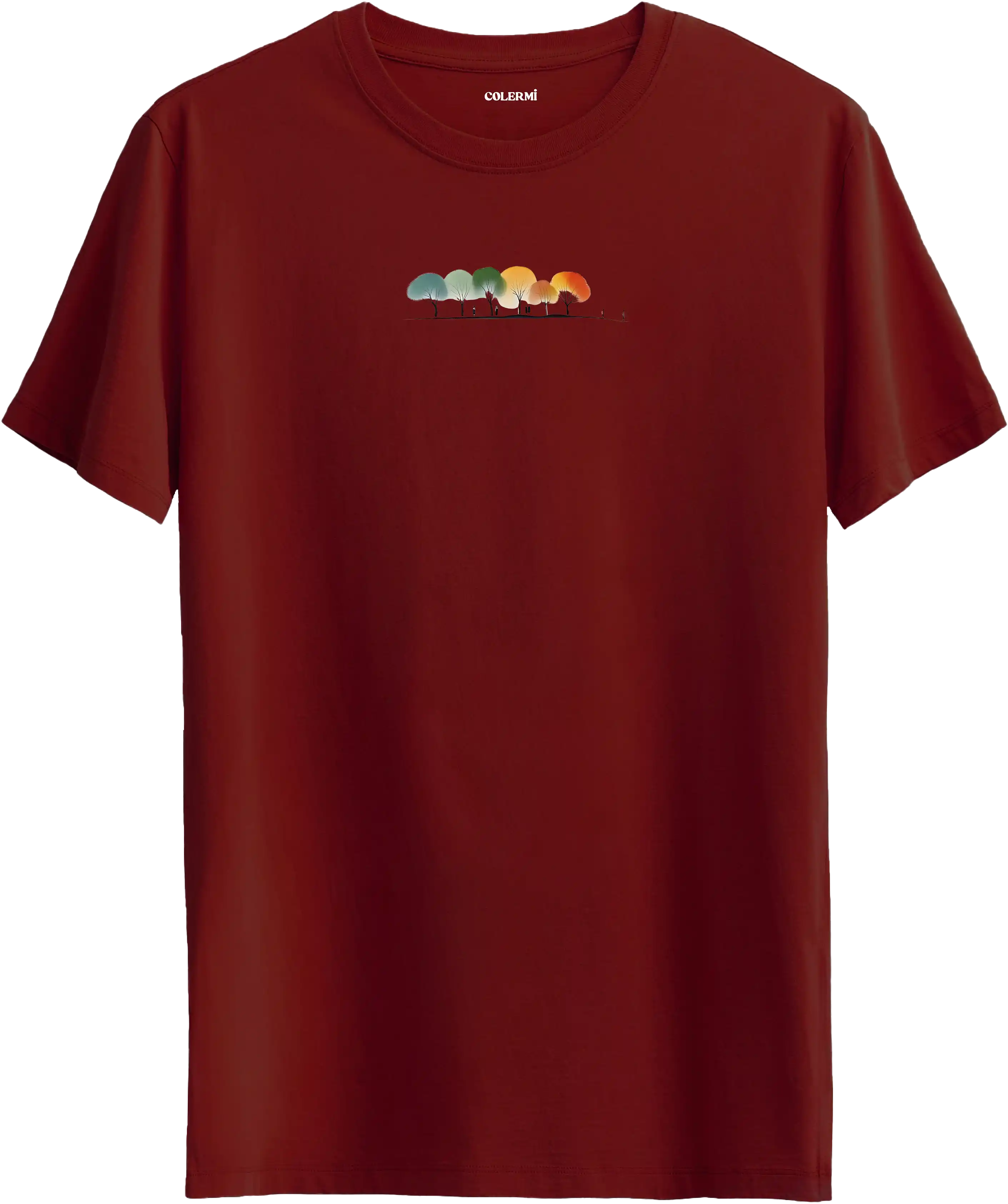 Renkli Ağaçlar Tişört