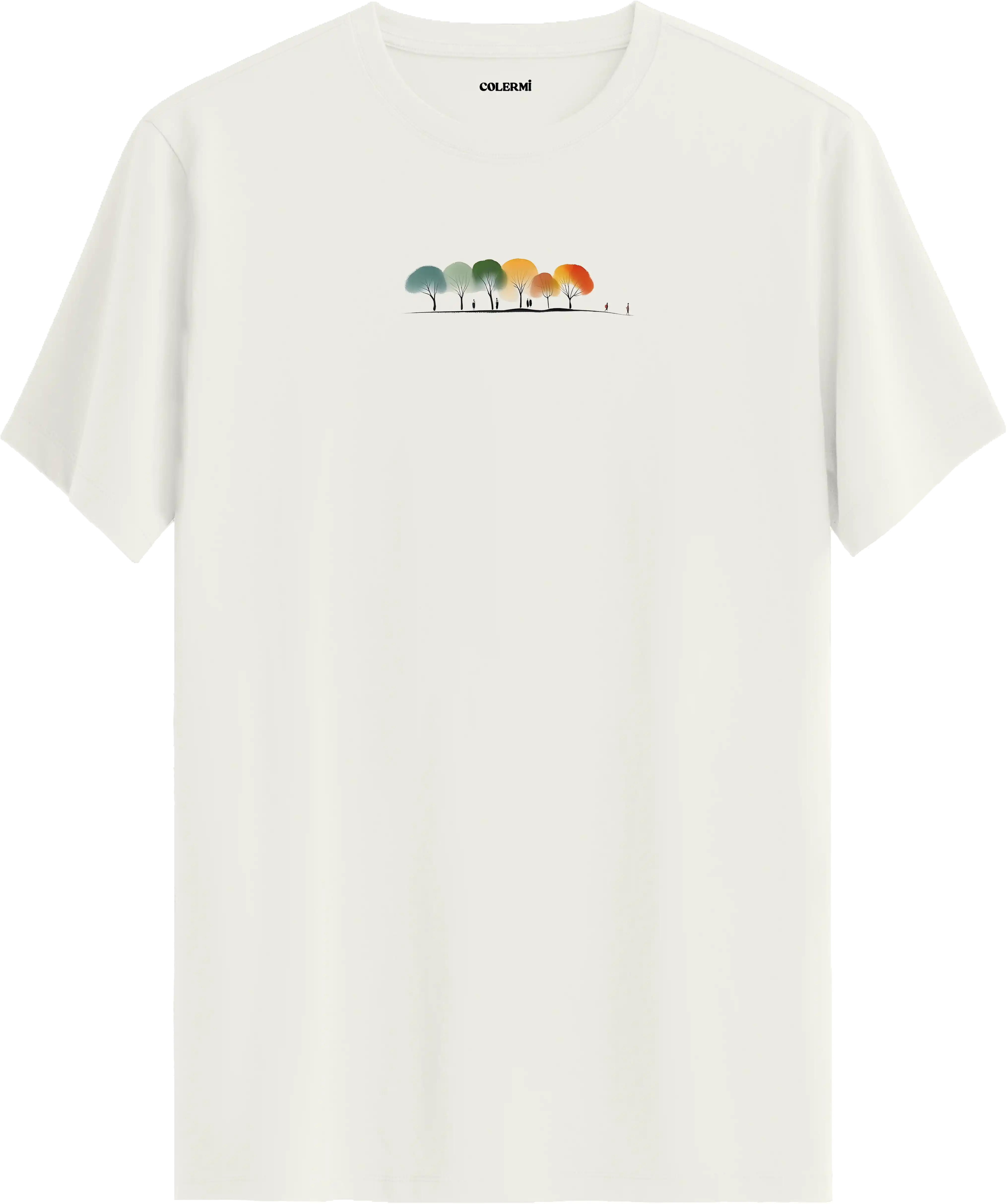 Renkli Ağaçlar Tişört