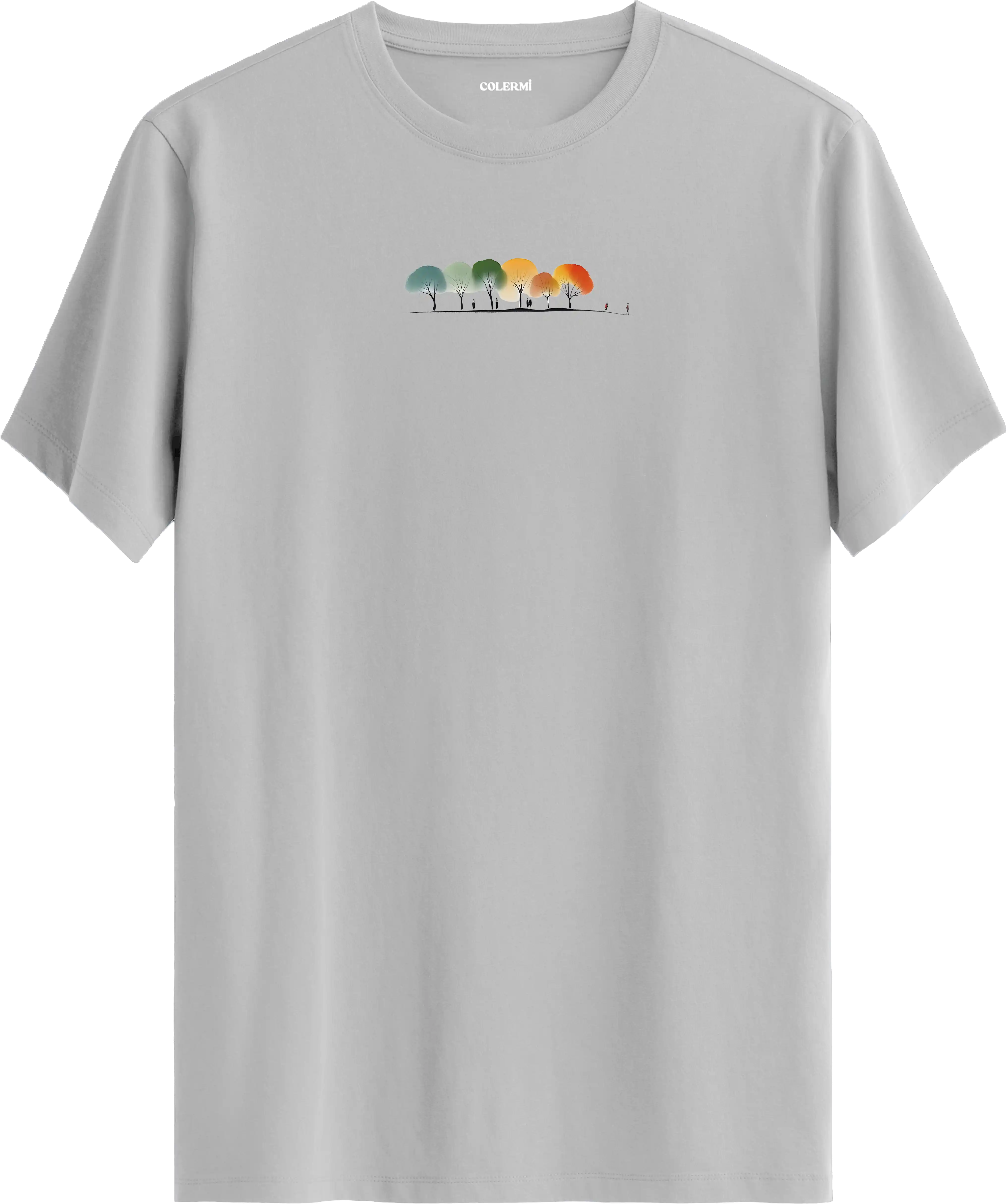 Renkli Ağaçlar Tişört