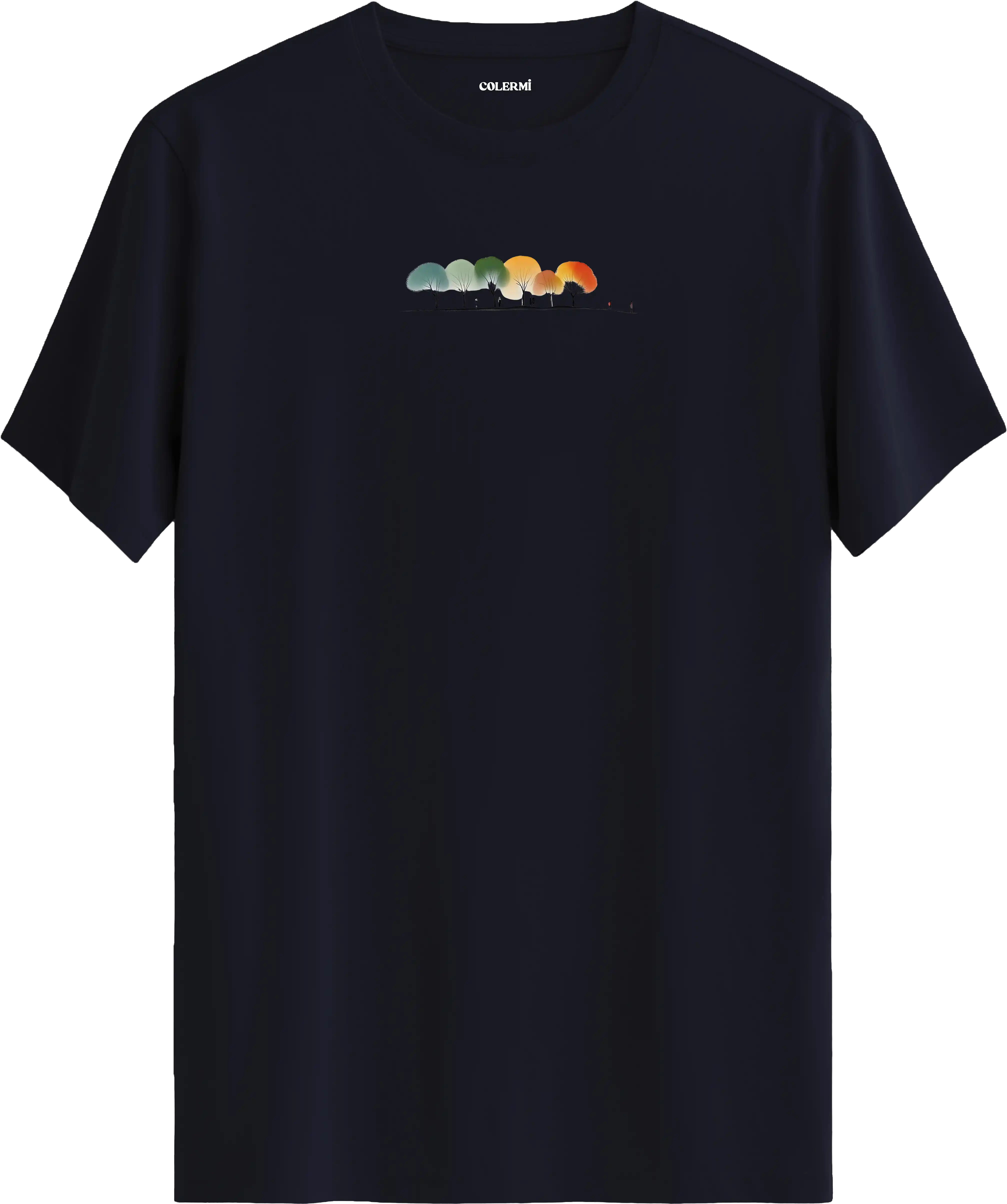 Renkli Ağaçlar Tişört