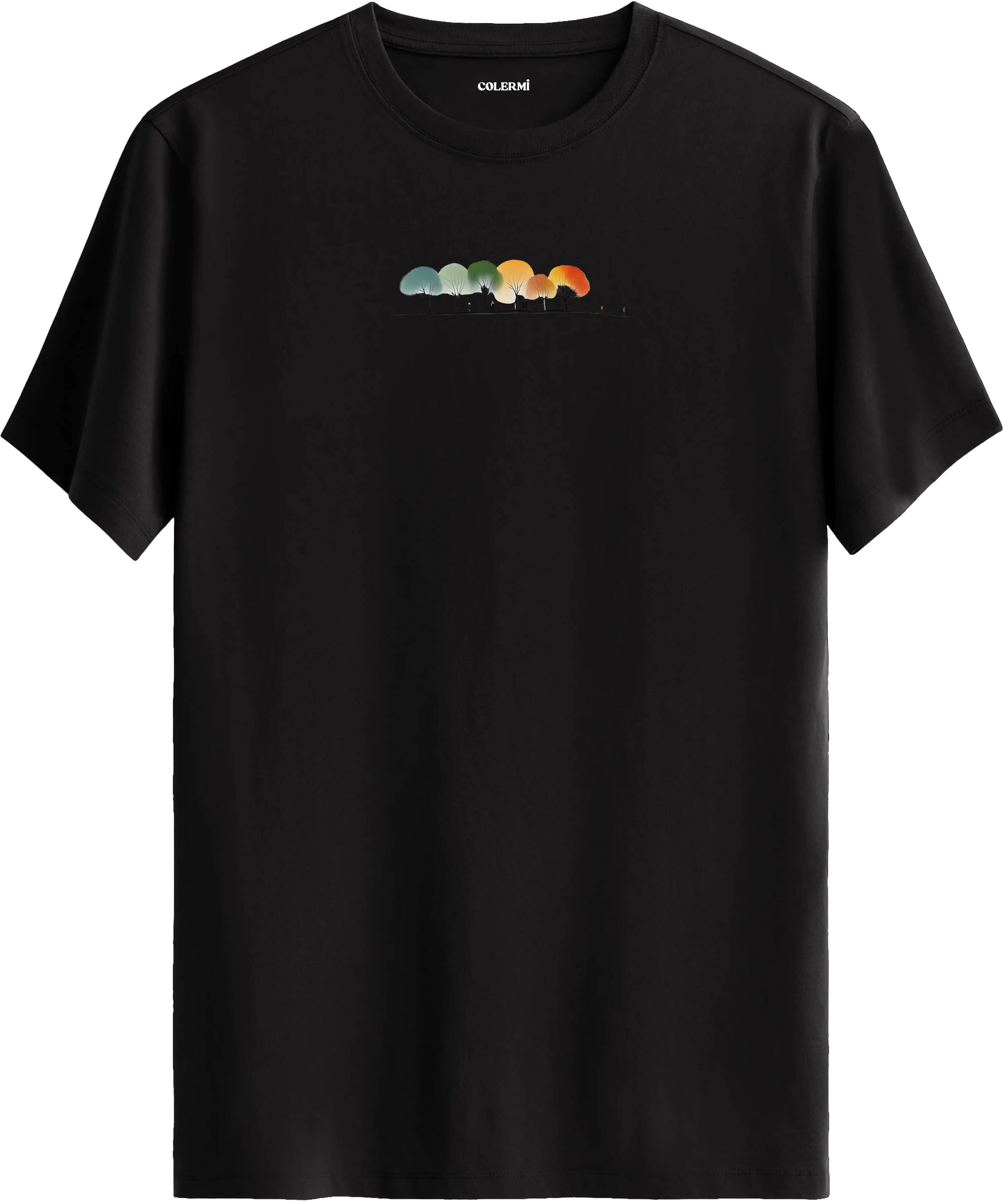Renkli Ağaçlar Tişört