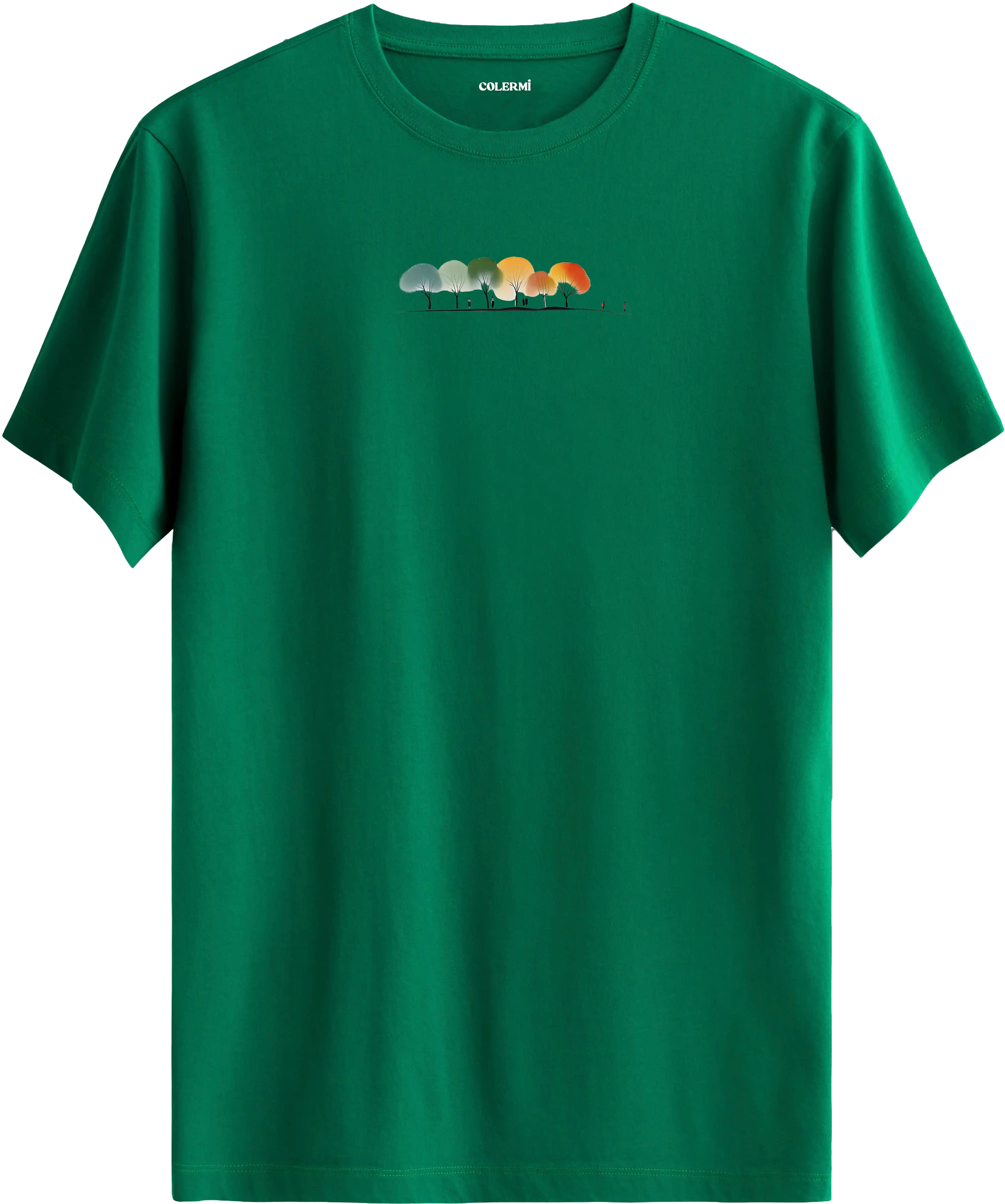 Renkli Ağaçlar Tişört