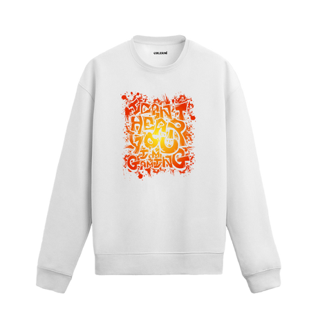 Gaming temalı “Oyun Modundayım” yazı baskılı retro sweatshirt.