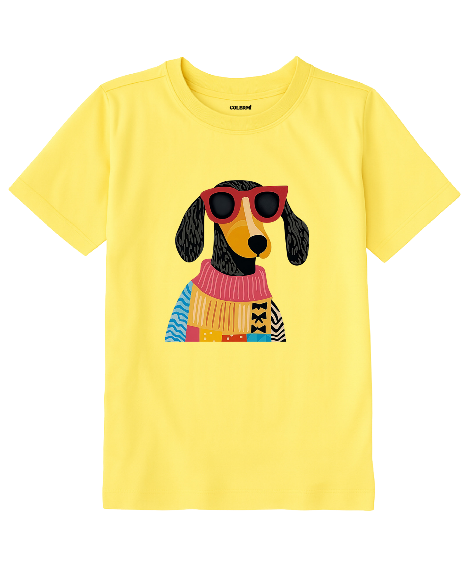 Çocuk Tişört – Gözlüklü Köpek Tasarımı görsel 8 | Colermi