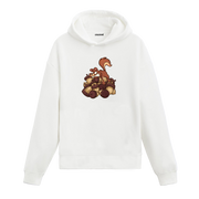 Sincap baskılı hoodie – ceviz yığını üzerinde duran sincap tasarımı